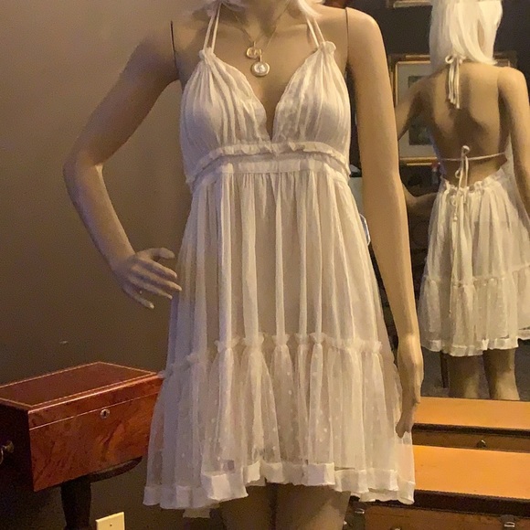 BOHEMIAN TIERED MINI DRESS - Picture 6 of 9